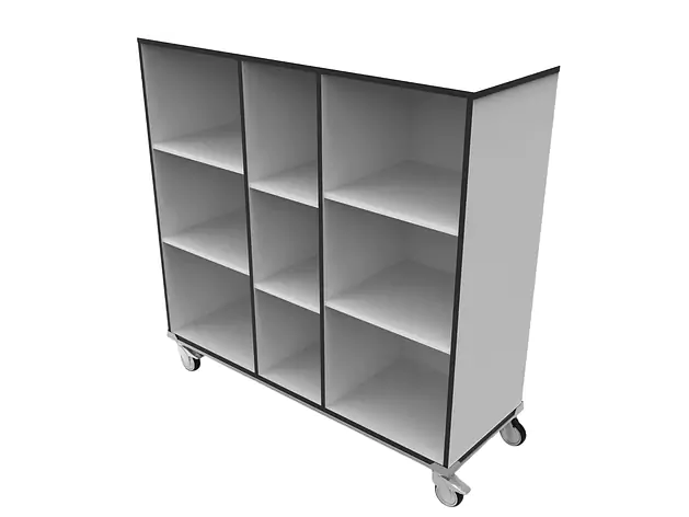 Bibliothek auf Rollen - Bibliothèque sur roulettes