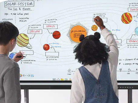 Hand Auflegen erlaubt - ViewSonic IFP51-Serie – Interaktives Lernen leicht gemacht