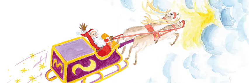 Santas Reise um die Welt