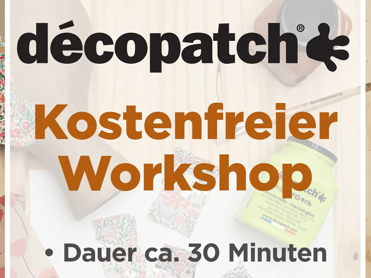 Kostenlos Décopatch-Workshop
