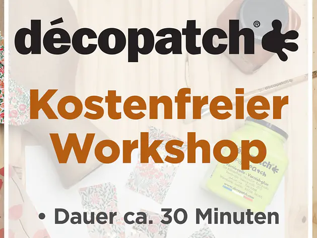 Kostenlos Décopatch-Workshop 